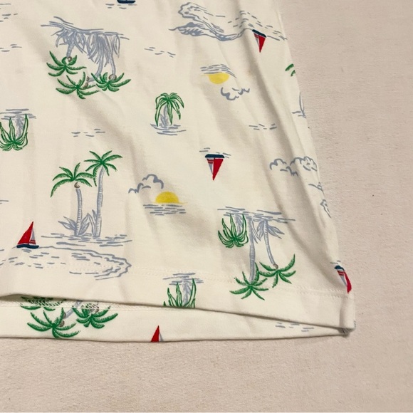 Lands End Mens Sleeveless Tank Top Size XL Palm Trees - Picture 7 of 15